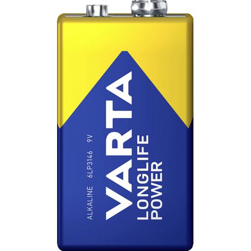 Varta VARTA Longlife Power 9V Stück baterie 9 V alkalicko-manganová 580 mAh 9 V 20 ks