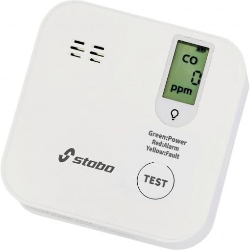 Stabo CO-Alarm IV, 51133 detektor oxidu uhelnatého na baterii, detekce oxidu uhelnatého (CO)