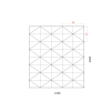 Plech černý 2000 x 1000 x 1,1 mm, lisovaný vzor JEHLANY 66 x 46 mm, 3D efekt, Skutečný rozměr +/- 5%