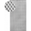 Plech černý 2000 x 1000 x 1,1 mm, lisovaný vzor JEHLANY 66 x 46 mm, 3D efekt, Skutečný rozměr +/- 5%