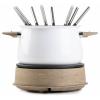 DOMO DO736F fondue 1500 W indikátor, 8 napichovátek na fondue dřevo, bílá