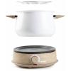 DOMO DO736F fondue 1500 W indikátor, 8 napichovátek na fondue dřevo, bílá