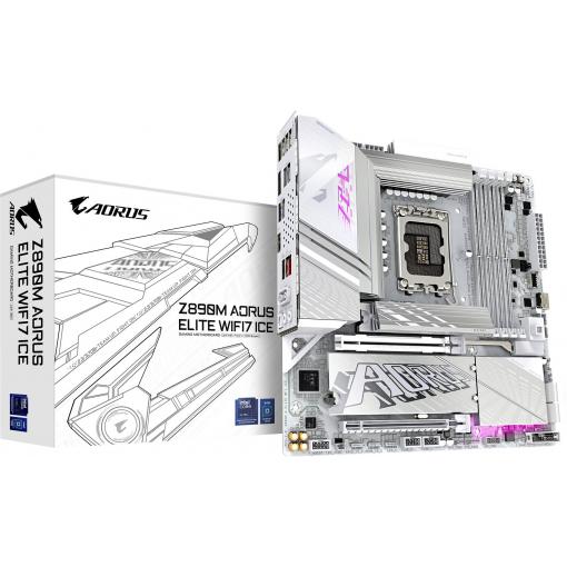 Gigabyte Z890 A ELITE WF7 ICE Základní deska Socket (PC) Intel® 1851 Tvarový faktor ATX Čipová sada základní desky Intel® Z890