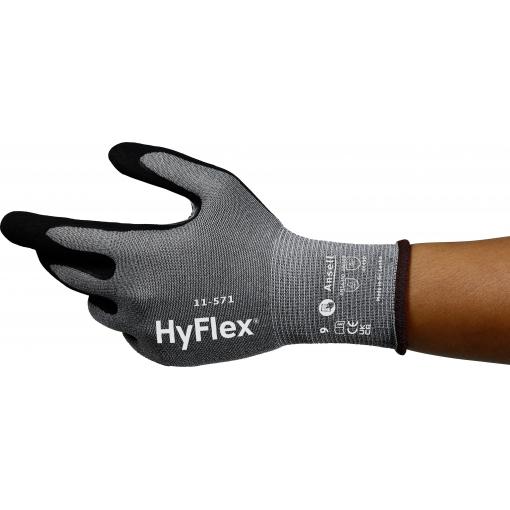 Ansell HyFlex 11571R070-1P nitril pracovní rukavice Velikost rukavic: 7 EN 21420:2020 1 pár