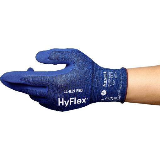 Ansell 11819R080-1P HyFlex pracovní rukavice Velikost rukavic: 8 EN 21420:2020 1 pár