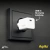 Aqiila W1 USB nabíječka, 1x USB-C®, 20 W, bílá