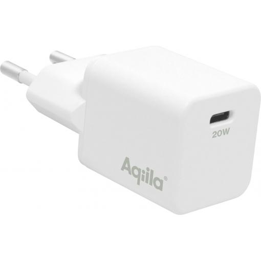 Aqiila W1 USB nabíječka, 1x USB-C®, 20 W, bílá
