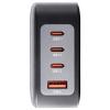 Intenso W140A3C + C520C black USB nabíječka, GaN, USB Power Delivery (USB-PD) , 3x USB-C®, 1x USB A , 140 W, QC 4+, USB PD 3.1, PPS, černá
