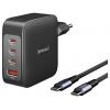 Intenso W140A3C + C520C black USB nabíječka, GaN, USB Power Delivery (USB-PD) , 3x USB-C®, 1x USB A , 140 W, QC 4+, USB PD 3.1, PPS, černá