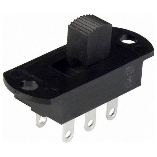 C & K Switches S202091SS03Q Slide Switch S Series posuvný přepínač 125 V/AC, 125 V/DC 6 A 2x zap/zap 1 ks Bulk