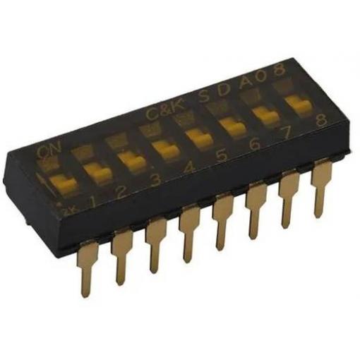 C & K Switches SDA06H0SBR DIP Switch SDA Series DIP spínač Pólů 6 1 ks Tape on Full reel