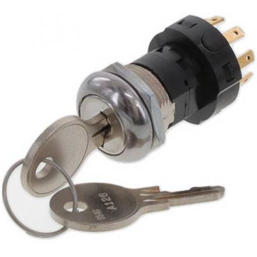 C & K Switches H200AA2F205NB Switch lock H Series klíčový spínač 20 V/AC, 20 V/DC 2x zap/zap/zap 1 ks