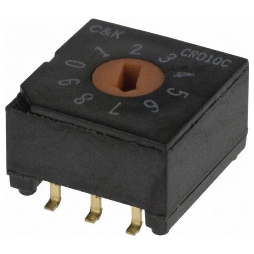 C & K Switches CRD10CM0SB Rotay Switch CRD Series kódovací přepínač 1 ks Tube