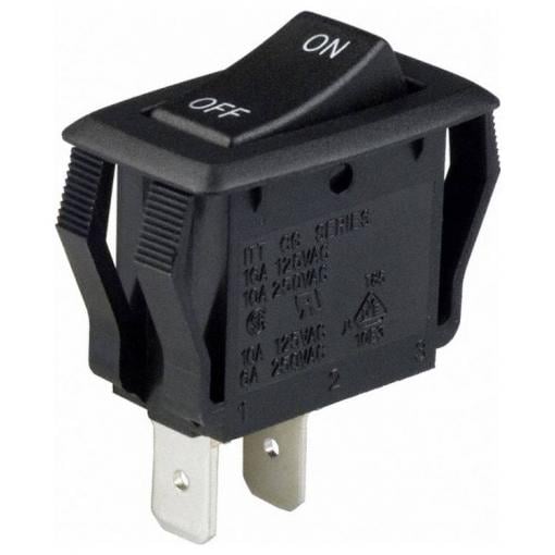 C & K Switches CG102J12S205DQF Rocker Switch CG Series 120 V/AC 16 A 1x zap/vyp 1 ks Bulk