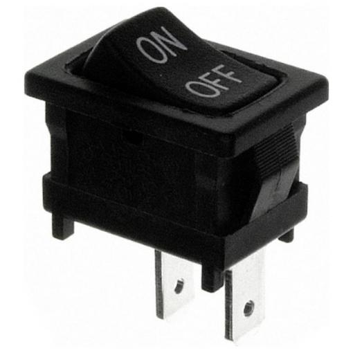 C & K Switches D502J12S215DQA Rocker Switch D Series 120 V/AC 10 A 1x zap/vyp 1 ks Bulk