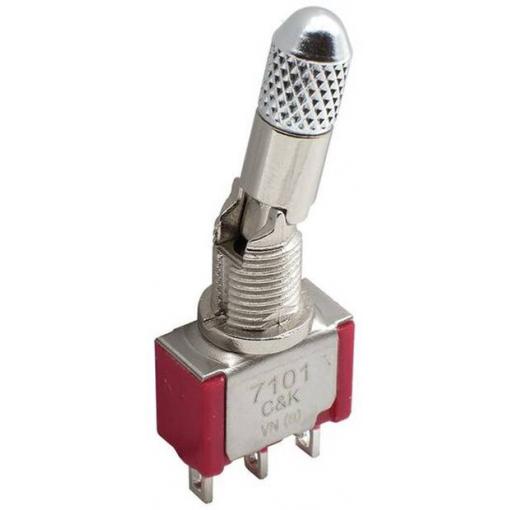 C & K Switches 7301SYZGE Toggle Switch 7000 Series 120 V/AC, 28 V/DC 5 A 3x zap/zap 1 ks Bulk