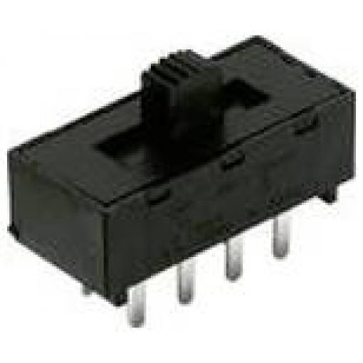 C & K Switches L202021MS02QE Slide Switch L Series posuvný přepínač 125 V/AC, 28 V/DC 4 A 2x zap/zap 1 ks Bulk