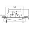 Monacor SPE-265/WS vestavný reproduktor 60 W 8 Ω bílá 1 pár