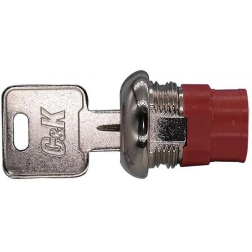C & K Switches Y1417U2C203NQ Switch lock Y Series klíčový spínač 125 V/AC, 28 V/DC 4 A 2x zap/zap/zap 1 ks