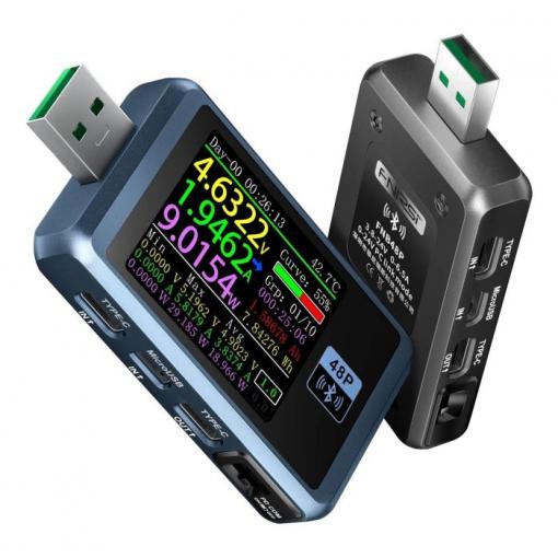 USB tester FNIRSI FNB48P, 24 V / 6,5 A, TFT displej