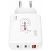 Skross Power Charger 65W PD GaN EU USB nabíječka, 1x USB A , 2x USB-C®, 65 W, Dodávka energie, bílá