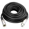 Monacor MEC-1000/SW XLR kabel [1x XLR zástrčka - 1x XLR zásuvka] 10 m černá