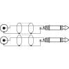 Monacor 0064970 audio propojovací kabel [2x cinch zástrčka - 2x jack zástrčka 6,3 mm (mono)] 1.5 m černá