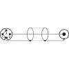 Monacor 0069030 XLR / cinch audio propojovací kabel [2x XLR zásuvka - 2x cinch zástrčka] 1 m černá