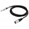 Monacor MEL-202/SW XLR kabel [1x XLR zástrčka - 1x jack zástrčka 6,3 mm (stereo)] 2 m černá