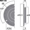 Monacor RBT-56 páskový výškový reproduktor 10 W 4 Ω