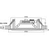 Monacor EDL-116TW ELA stropní reproduktor, 10 W, 100 V, bílá, 1 ks