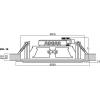 Monacor EDL-18 ELA stropní reproduktor, 10 W, 100 V, bílá, 1 ks