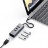 Satechi ST-TC2N1USB31AM USB Hub 3 porty USB-A, RJ45 USB 3.0 5 GBit/s vesmírná šedá ST-TC2N1USB31AM