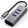 Satechi ST-TC2N1USB31AM USB Hub 3 porty USB-A, RJ45 USB 3.0 5 GBit/s vesmírná šedá ST-TC2N1USB31AM