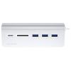 Satechi ST-TCHCRS USB Hub 3 porty USB-A, SD, microSD USB 3.0 5 GBit/s stříbrná ST-TCHCRS
