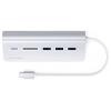 Satechi ST-TCHCRS USB Hub 3 porty USB-A, SD, microSD USB 3.0 5 GBit/s stříbrná ST-TCHCRS