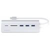 Satechi ST-TCHCRS USB Hub 3 porty USB-A, SD, microSD USB 3.0 5 GBit/s stříbrná ST-TCHCRS