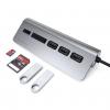 Satechi ST-TCHCRM USB Hub 3 porty USB-A, SD, microSD USB 3.0 5 GBit/s vesmírná šedá ST-TCHCRM