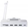 Satechi ST-UCICHS USB Hub 3 + 1 port USB-A, USB-C®, SD, microSD USB 3.0 5 GBit/s stříbrná Clamp Hub
