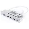 Satechi ST-UCICHS USB Hub 3 + 1 port USB-A, USB-C®, SD, microSD USB 3.0 5 GBit/s stříbrná Clamp Hub