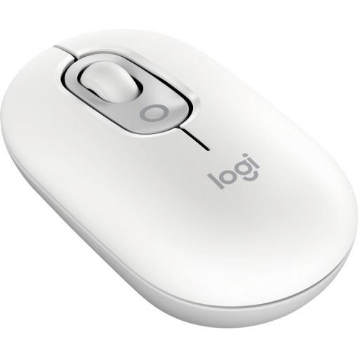 Logitech POP optická myš, přenos Bluetooth®, 4 tlačítko, 4000 dpi, bílá
