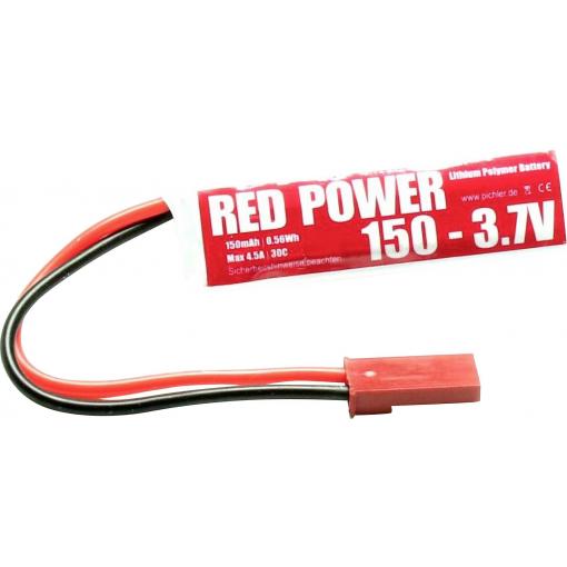 Red Power 17030 akupack Li-Pol (modelářství), 3.7 V, 150 mAh, články 1, Softcase, JST