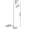Brilliant Erena 94556/20 stojací lampa E27 tmavě šedá (taupe)
