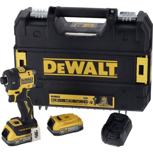 DEWALT DCF870E2T-QW, DCF870E2T-QW aku rázový utahovák, 18 V, bezkartáčové, vč. 2x aku, vč. nabíječky