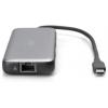 Digitus USB-C® dokovací stanice DA-70914 vč. funkce nabíjení, integrovaná čtečka karet, napájení USB-C®