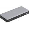 Digitus USB-C® dokovací stanice DA-70917 vč. funkce nabíjení, integrovaná čtečka karet, Podporuje rozlišení 8K při frekvenci 30 Hz (1x) / 4K při 30 Hz (2x)