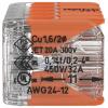 WAGO 221-420-1, 221, kabelová svorka, 0.14-4 mm², kontakty 10, transparentní, oranžová, 1 ks