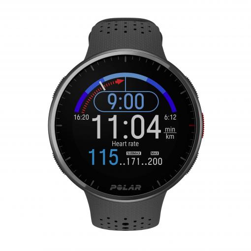 Polar Pacer Pro + H10 GPS sportovní hodinky uni karbonová, šedá