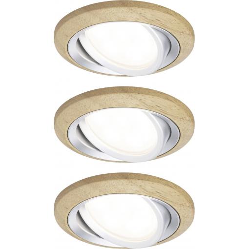 Paulmann 92239 Lanati LED vestavné svítidlo, LED, 6 W, Hliník (soustružený)