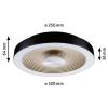 Paulmann 71178 Volea LED stropní svítidlo LED 3.5 W, 13 W černá, zlatá